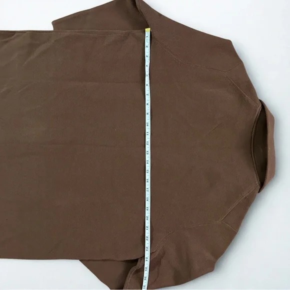 Quince Knit Blazer 100% Organic Cotton Brown Size XL NWT - Picture 5 of 6